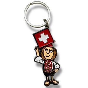 Swiss Casagrande Souvenir Keychain Keyring 3.75"